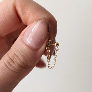 Devin Simple Chain Studs